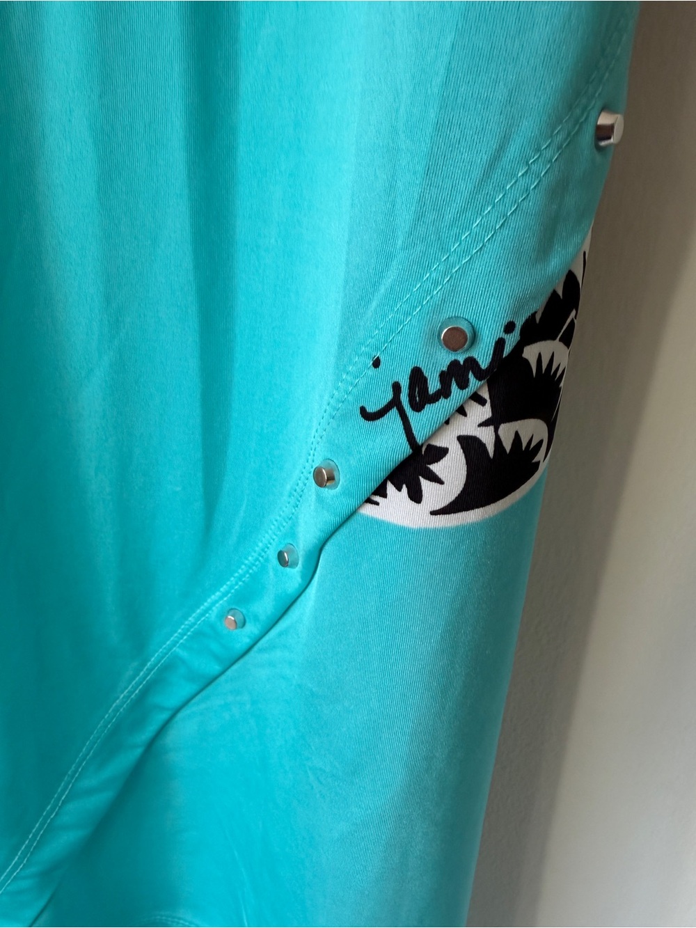 jamie sadock Turquoise and Black Golf Dress - Picture 4 of 6